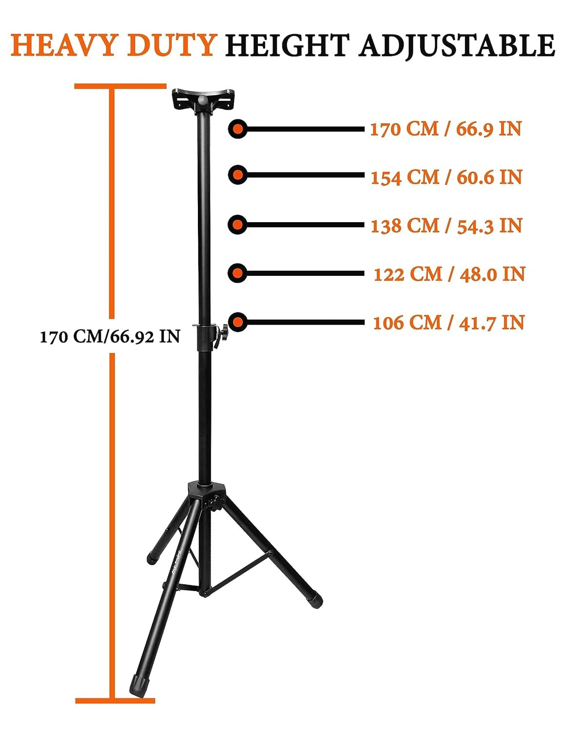 Softline Pro PA Speaker Stands Adjustable Height Speaker Stands Professional Tripod Studio Monitor Stand Heavy Duty Stand (SP77)