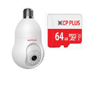 CP PLUS 3 MP Resolution Smart Wi-fi Bulb Security Camera CP PLUS 64GB microSDXC Memory Card