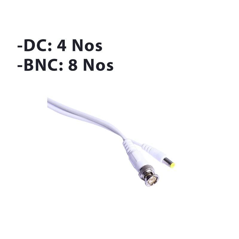 Hikvision 4 Channel DVR with 5MP 4 Bullet Cameras with Audio Recording (Day/Night Vision) + 1TB HDD + Cable Roll (1+3) + CLOCITE 4 CH Power Supply + BNC & DC Full Combo Kit