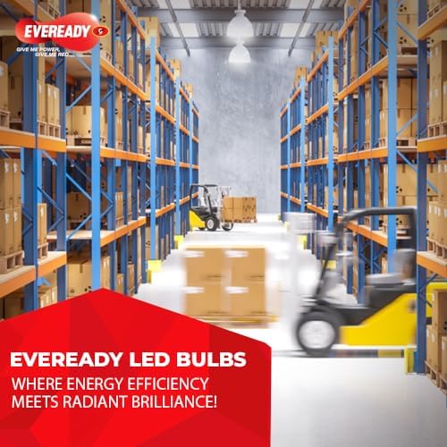 Eveready 50W LED Hammer Bulb | High CRI & High Efficiency | Energy Efficient | Mercury-Free | 4KV Surge Protection | 100 Lumens Per Watt |Cool Day Light (6500K) b22d (Pack of 1)