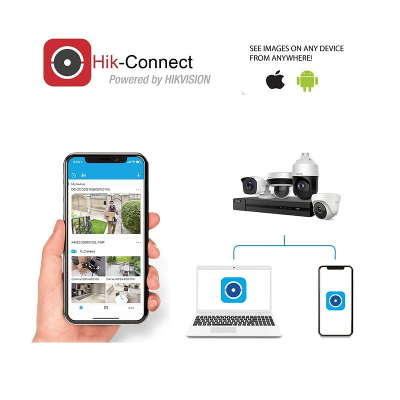 Hikvision 3K (5MP) Bullet Outdoor Camera [Color Night Vision + Built-in Audio MIC + Smart Dual Light + Motion Detection] Hybrid 4 in1 Switchable for TVI/CVI/AHD/CVBS [New Version]