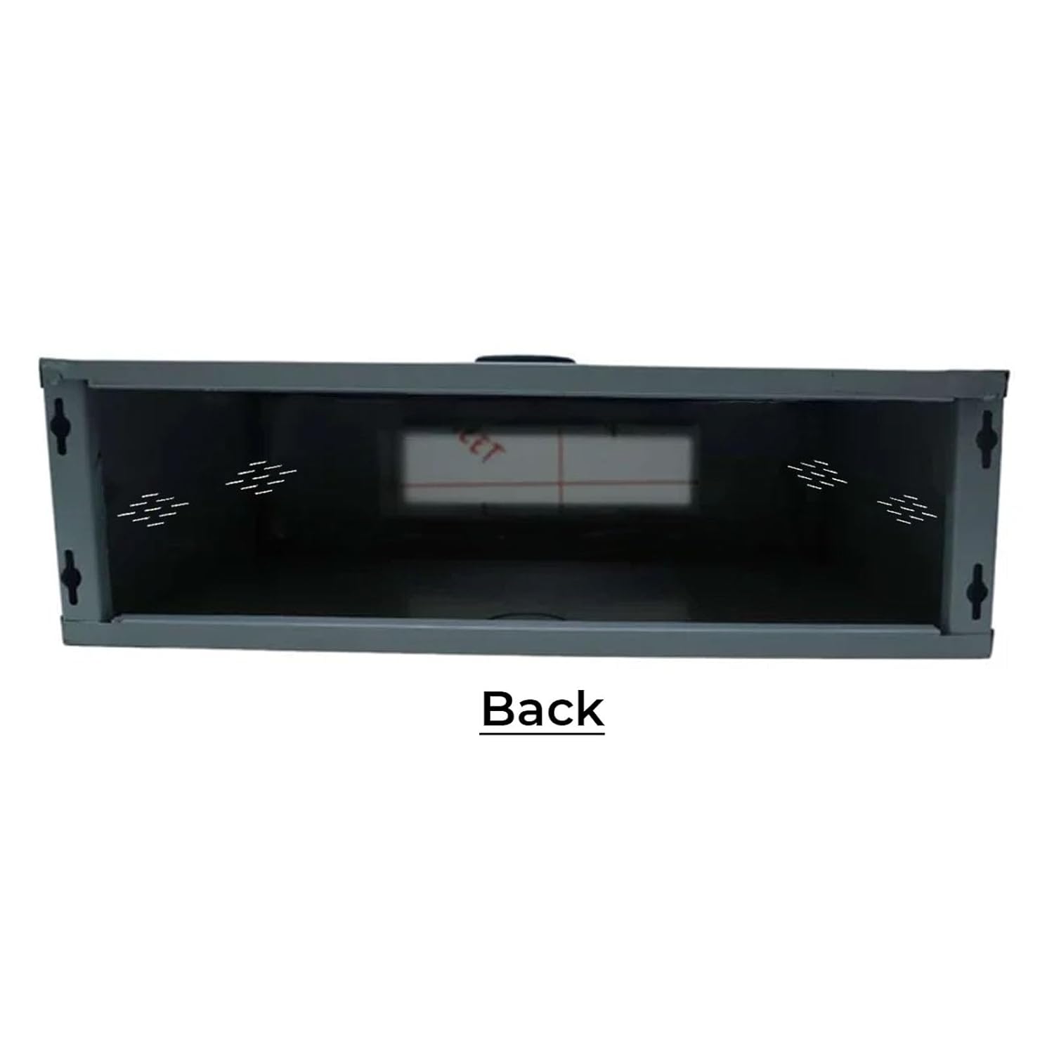 DS Vision Rack 2U Metal Rack for DVR/NVR/Network Switches – Lockable, Glass Front, Ventilated with Top &amp; Side Airflow, 2-Way Cable Management Holes – 490x300x160mm Secure Equipment Cabinet