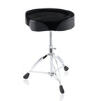 Softline Pro Drum Throne, Adjustable Padded Saddle Drum Stools Motorcycle Style Heart Shape Heavy Duty with Rubber Feet for Adults (SP T800)