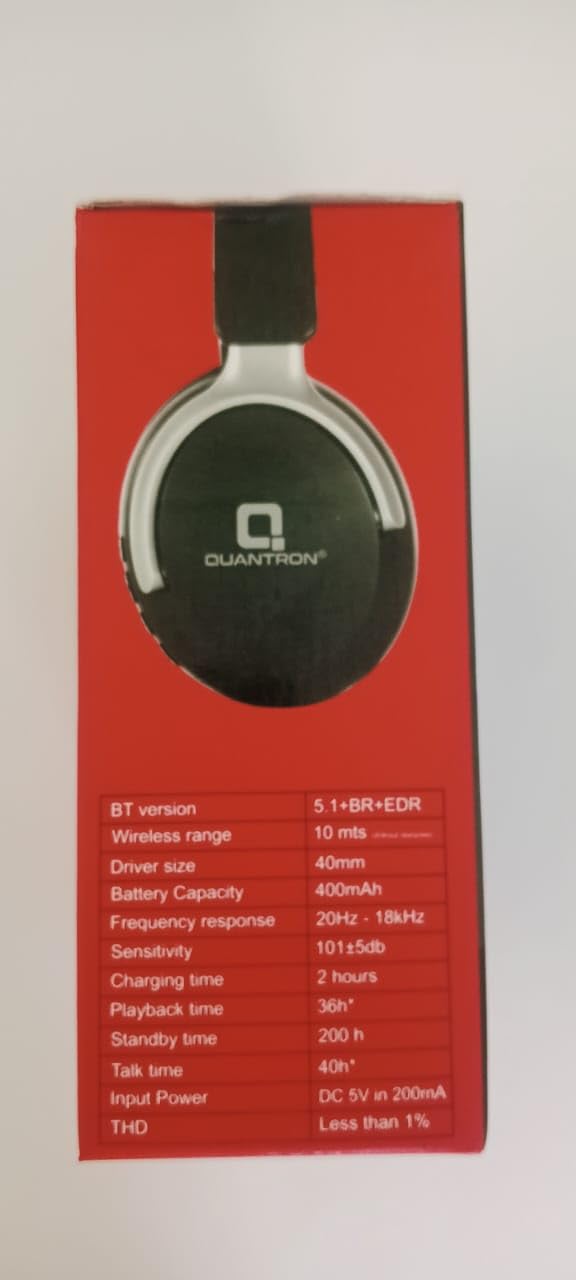 Quantron QHP -370 Alex Wireless Bluetooth Headphone