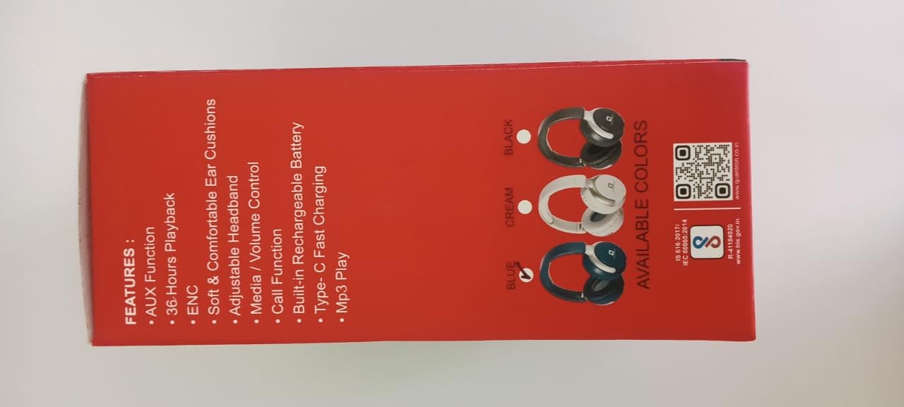 Quantron QHP -370 Alex Wireless Bluetooth Headphone