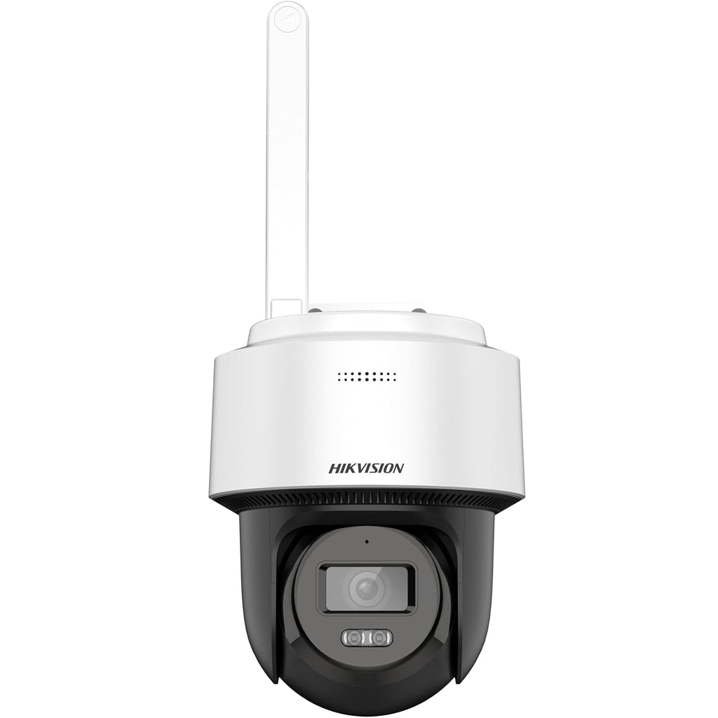 Hikvision security camera on a white background

