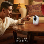 CP PLUS 4MP Quad HD Smart Wi-Fi CCTV Camera | 360° Pan & Tilt | Press to Call | Motion Tracking | CTC Cyber Secure Tech | Two-Way Talk | IR Night Vision | Alexa & OK Google | CP-E44Q