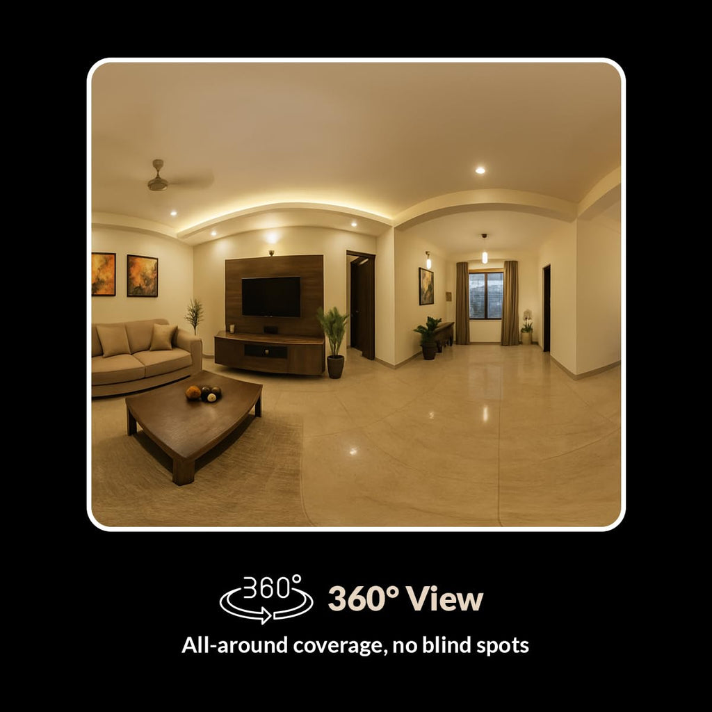 CP PLUS 4MP Quad HD Smart Wi-Fi CCTV Camera | 360° Pan & Tilt | Press to Call | Motion Tracking | CTC Cyber Secure Tech | Two-Way Talk | IR Night Vision | Alexa & OK Google | CP-E44Q