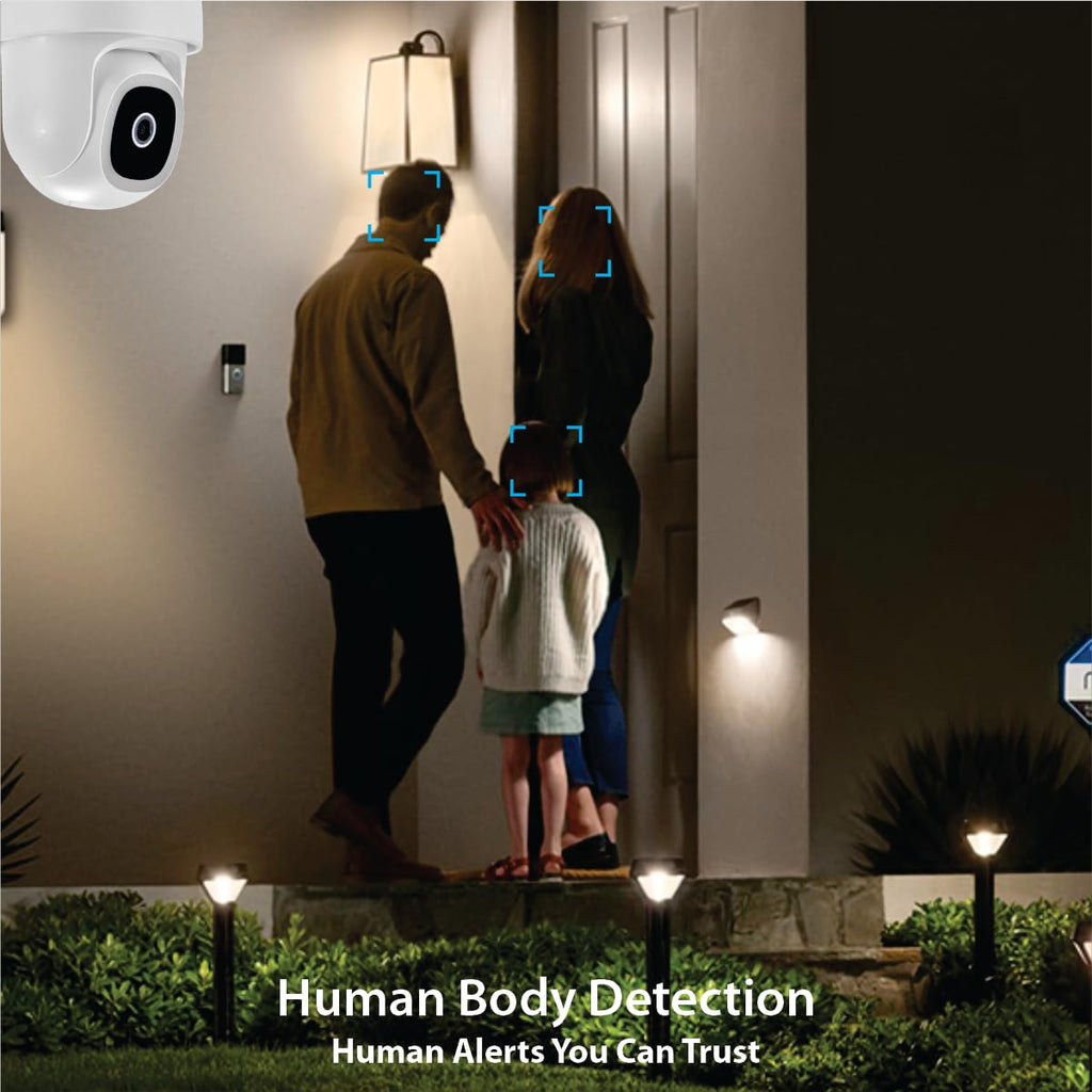 CP PLUS CP-Z45Q 4MP Outdoor Wi-Fi CCTV Camera | 360° Pan & Tilt | Full-Color Night Vision | Motion & Sound Detection | Human Detection | CTC Cyber Secure Tech | Alexa & OK Google | CP-Z45Q
