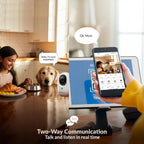 CP PLUS 4MP Quad HD Smart Wi-Fi CCTV Camera | 360° Pan & Tilt | Press to Call | Motion Tracking | CTC Cyber Secure Tech | Two-Way Talk | IR Night Vision | Alexa & OK Google | CP-E44Q