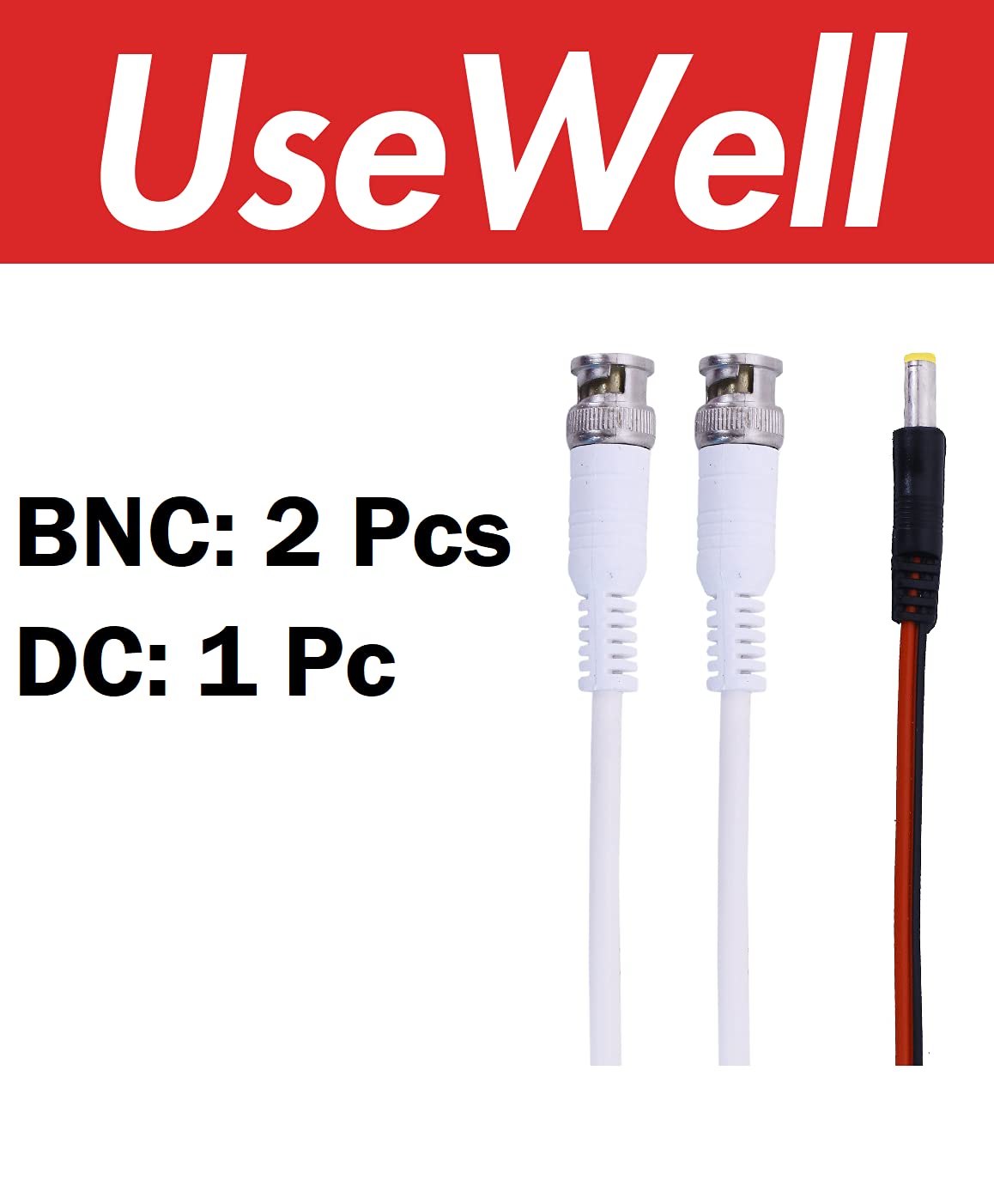 HIKVISION&nbsp;Cameras Full HD 4 Channel DVR, 2 MP 2 Outdoor Cameras [Color Night Vision + Built-in Audio MIC + Smart Dual Light + Motion Detection]+500 GB HDD+4 Ch SMPS, USEWELL Cable+BNC/DC Set, White