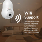 CP PLUS 3 MP Resolution Smart Wi-fi Bulb Security Camera | 360° View | 2 Way Talk | Motion Tracking & Detection Alert | Built-in Siren | Advanced Night Vision | IR Distance 15 Mtr. | CP-T31A