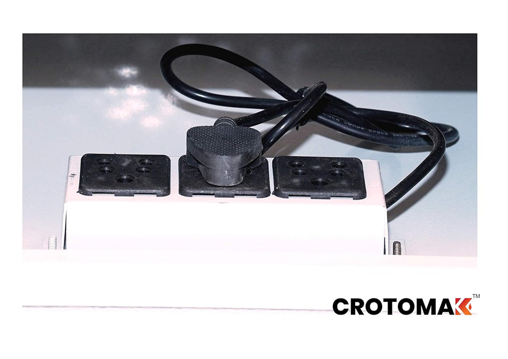 Black electronic components on a white box with 'Crotomak' branding.