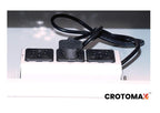 Black electronic components on a white box with 'Crotomak' branding.