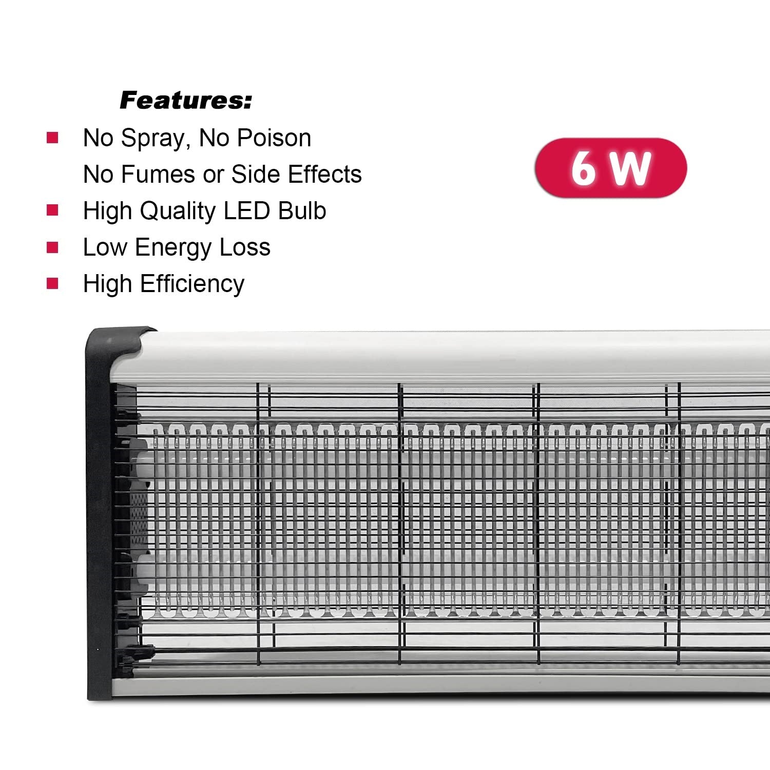 Electric mosquito killer with bright UV light and shock grid, offering fast and safe insect elimination.