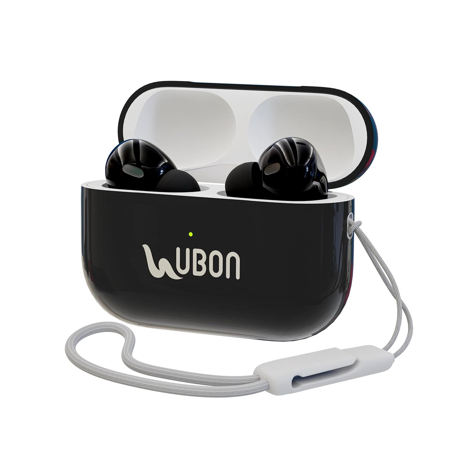 UBON Bt-55 True Wireless Earbuds Upto 26H Playtime, Noise Isolation Touch Operations Bluetooth Headset Black - in Ear