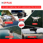 CP PLUS microSDXC 128GB  Memory Card Grade UHS-3 Class 10, Up to 70 Mbps Reading & 30 Mbps Writing Speed with High Performance of Data Transfer Lower Power Consumption for Portable Devices| CP-UM128C