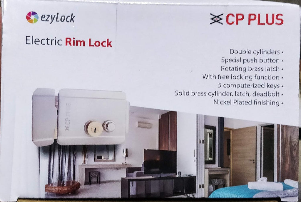 CP Plus Electronic Door Lock, Glossy finish Silver, Stainless Steel