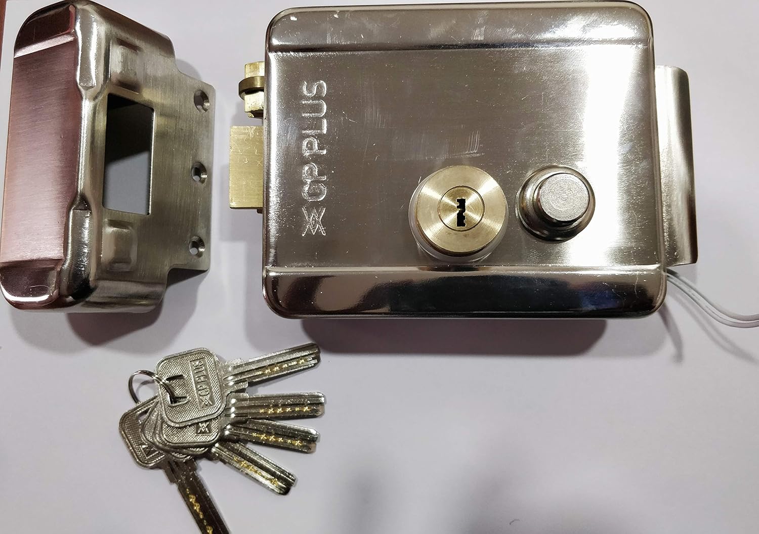 CP Plus Electronic Door Lock, Glossy finish Silver, Stainless Steel