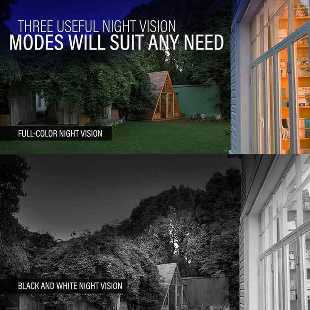 CP Plus camera 2.4MP Bullet Outdoor Camera [Color Night Vision + Built-in Audio MIC + Smart Dual Light + Motion Detection] with BNC/DC Connector