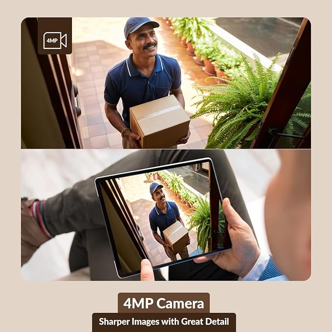 CP PLUS 4MP Outdoor Wi-Fi CCTV Camera | 360° Pan & Tilt | Full-Color Night Vision | Human Detection | Motion Tracking | Built-in Siren | CTC Cyber Secure Tech | Alexa & OK Google | CP-Z43Q