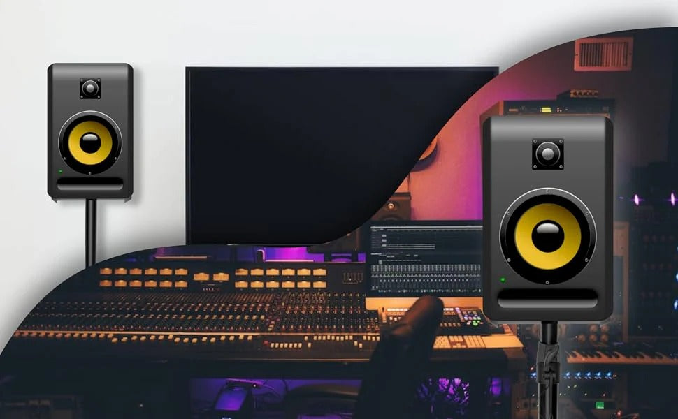 Softline Pro SP88 Heavy Duty Studio Monitor Stand Pyramid Triangle Shape (Set of 2)