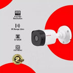 CP PLUS CCTV Combo Kit 2.4 MP Indoor & Outdoor with 4 Channel DVR, 2 Bullet Camera, 4 Channel SMPS, 70 m Copper Cable, 500GB HDD & Connectors