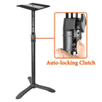 Softline Pro SP90 Studio Monitor Stand Triangular Base Professional Heavy Duty, Adjustable Height, Auto Lock (Set of 2)