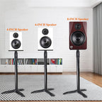 Softline Pro SP90 Studio Monitor Stand Triangular Base Professional Heavy Duty, Adjustable Height, Auto Lock (Set of 2)