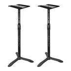 Softline Pro SP90 Studio Monitor Stand Triangular Base Professional Heavy Duty, Adjustable Height, Auto Lock (Set of 2)